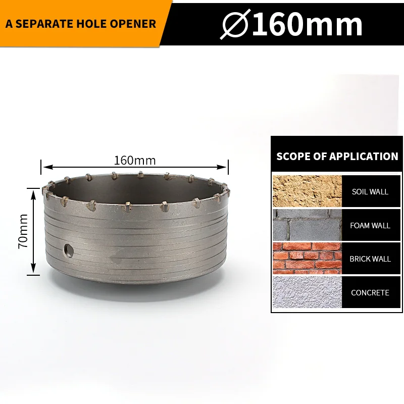 

MeiKeLa 30mm-160mm electric hammer perforator concrete perforator saw cutting machine air conditioning wall perforator