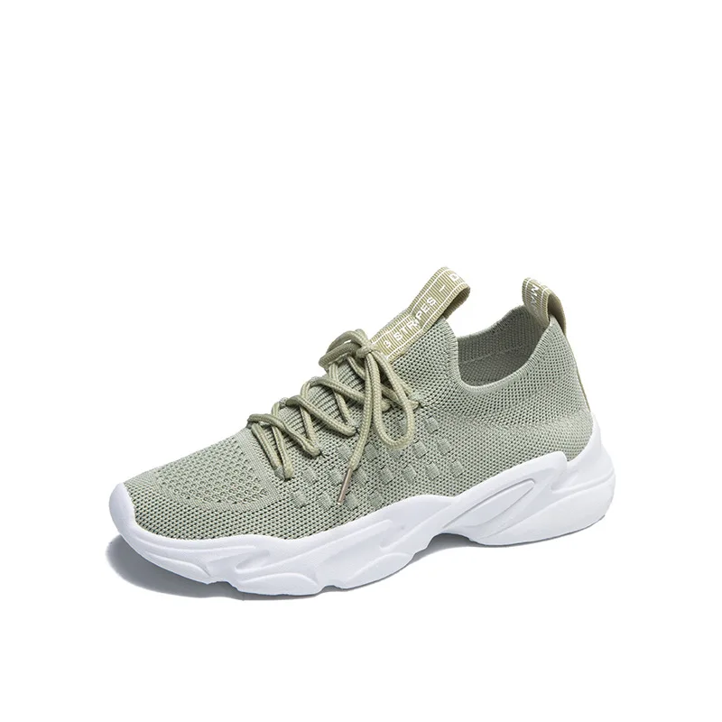 

Женские кроссовки Летающие из ткани, универсальные дышащие студенческие кроссовки, Уличная обувь для женщин, новинка весны 2020