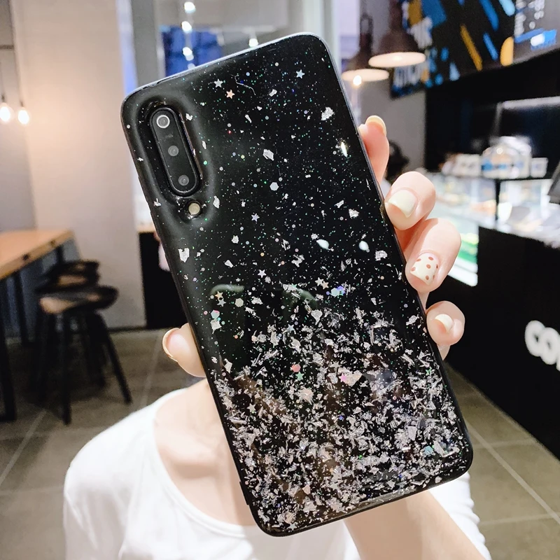 Чехол из мягкого силикона и ТПУ Для Xiaomi Mi 9T 9 8 SE 6X A1 A2 Lite Redmi 6 Note 7 K20 Pro блестящий