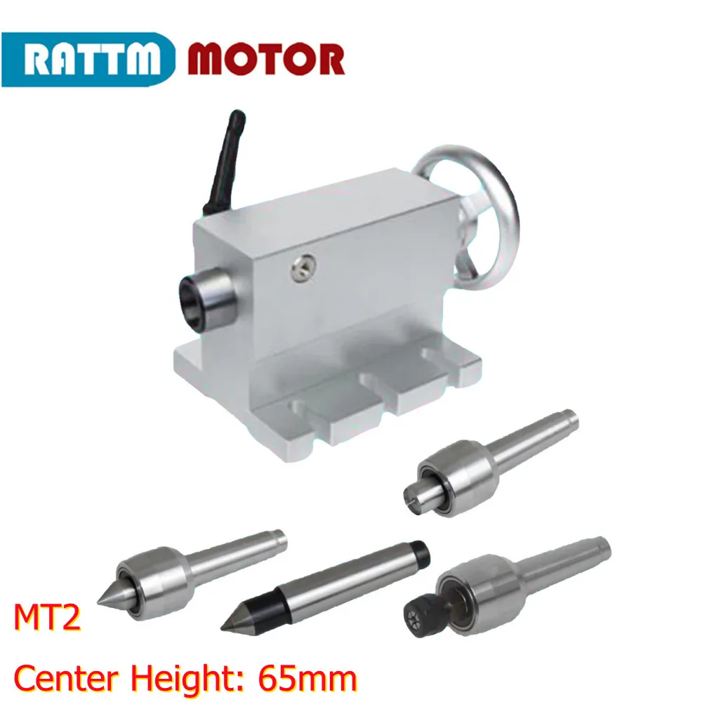 New products! Movable MT2 Changeable Tailstock Heads work with Rotary Axis A axis 4th Axis For CNC Engraving machine
