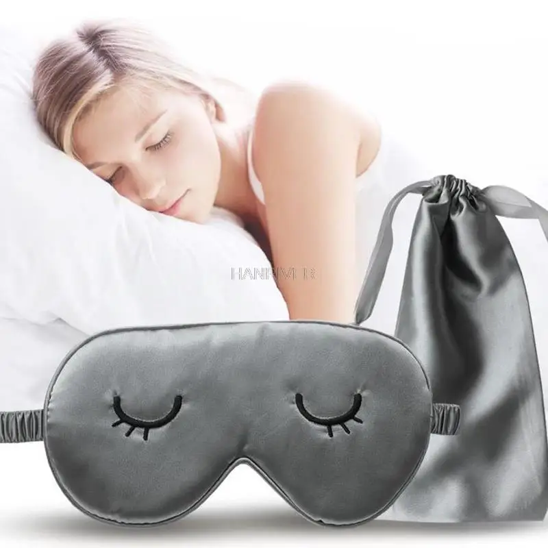 1 шт. маска для глаз из шелка сна Спящая мягкий тенты патч зеленая на глаза Для