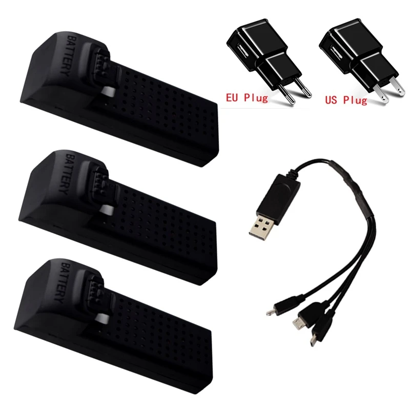 Оригинальные комплекты зарядных устройств 3,7 в 500 мАч Lipo для UDI U61 U61W A30 A30W Drone RC Quadcopter, запасные части, батарея для дрона