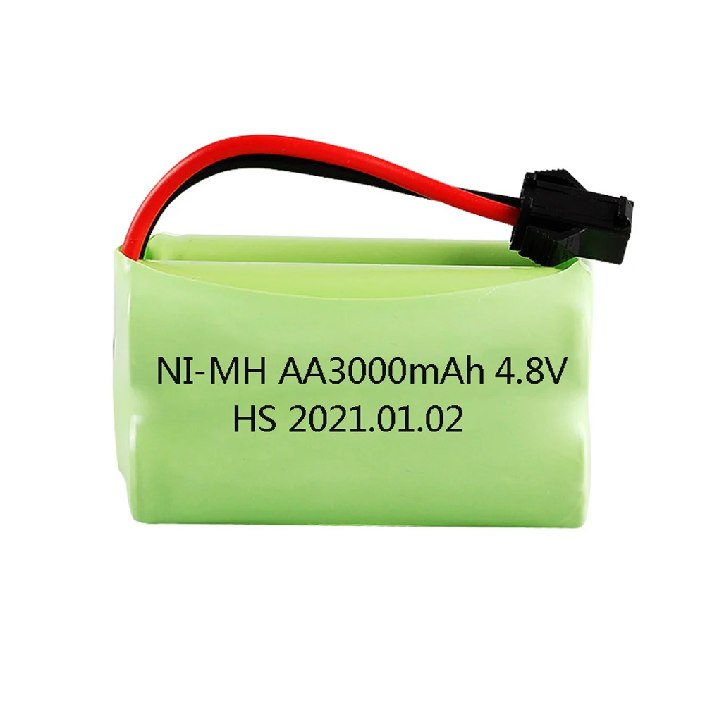 NIMH аккумулятор 4 8 в 3000 мАч с зарядным кабелем NiMH аккумуляторная батарея для