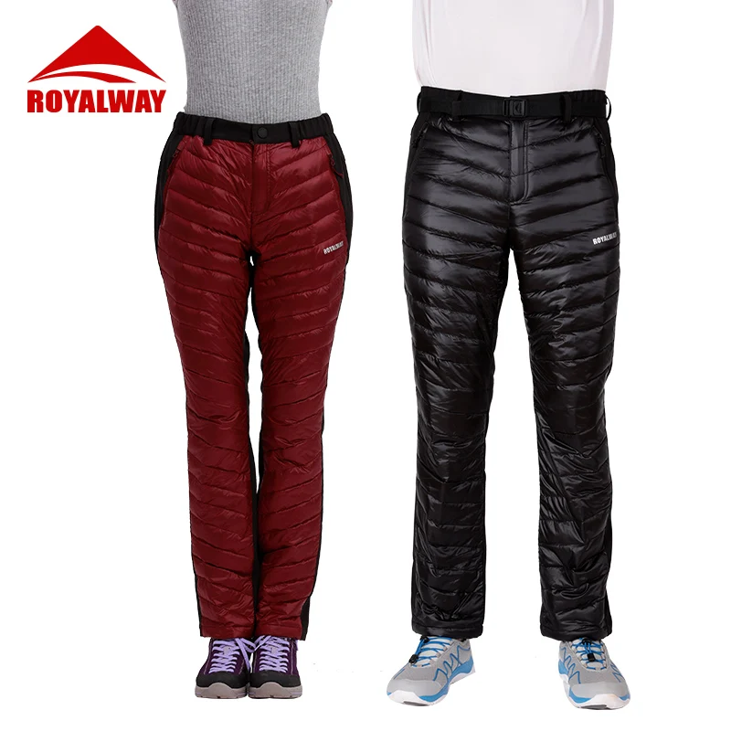 Уличные пуховые брюки ROYALWAY водонепроницаемая одежда для мужчин и женщин теплые