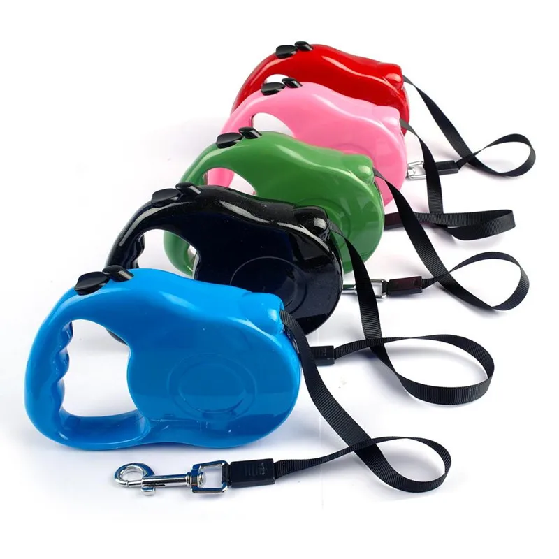 Выдвижной Поводок для дрессировки собак нейлоновая веревка прогулок с одной