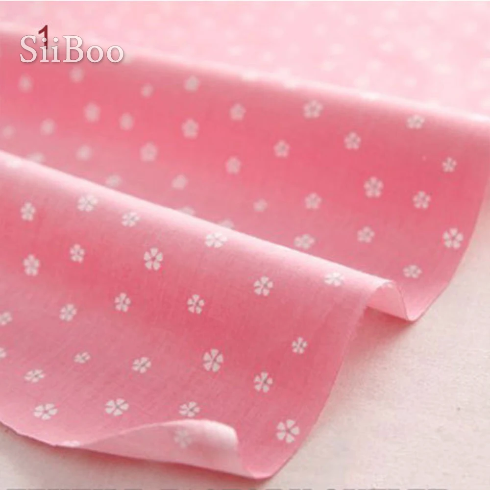 Пасторальный стиль Печать Розовый хлопок ткань для DIY аксессуары 100% tejido шитья на