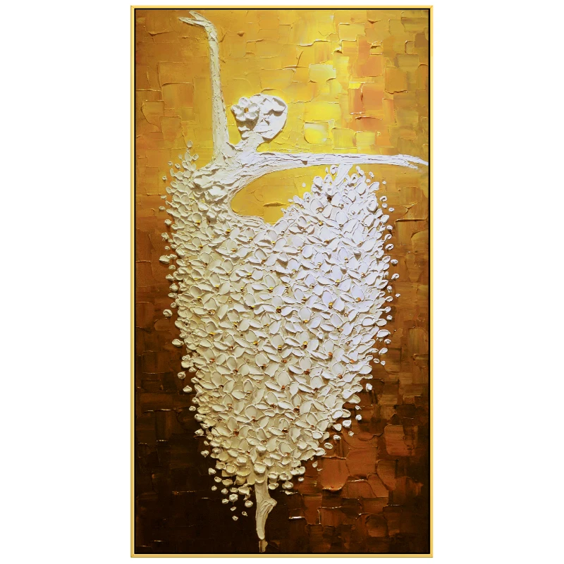 

zq Entrance Painting Vertical Version Modern Minimalist Living Room European Oil Painting Aisle Hanging Painting