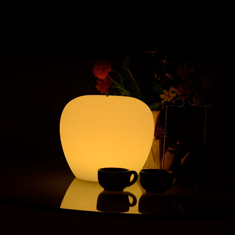 買取 リンゴのランプled装飾ライト家の装飾の庭屋外/屋内充電式マルチカラーledの家具