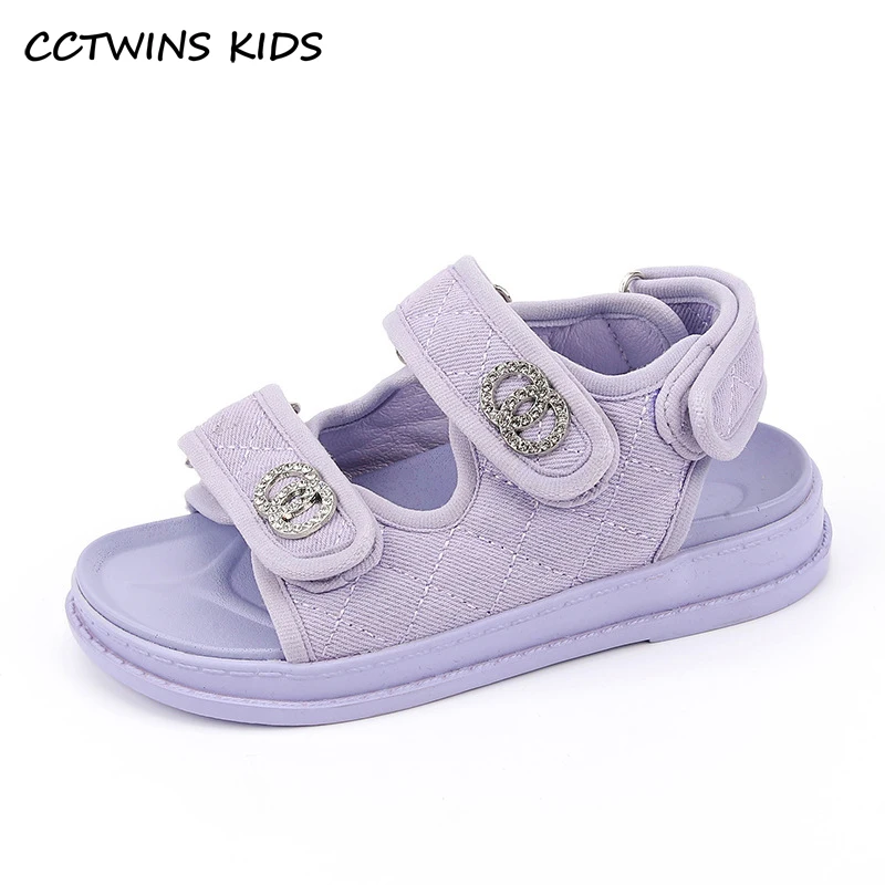 

Kids Shoes 2021 Summer Girls Fashion Beach Sandals Children Princess Flats Soft Sole Solid Rhinestone DressToddlers Baby Shoes