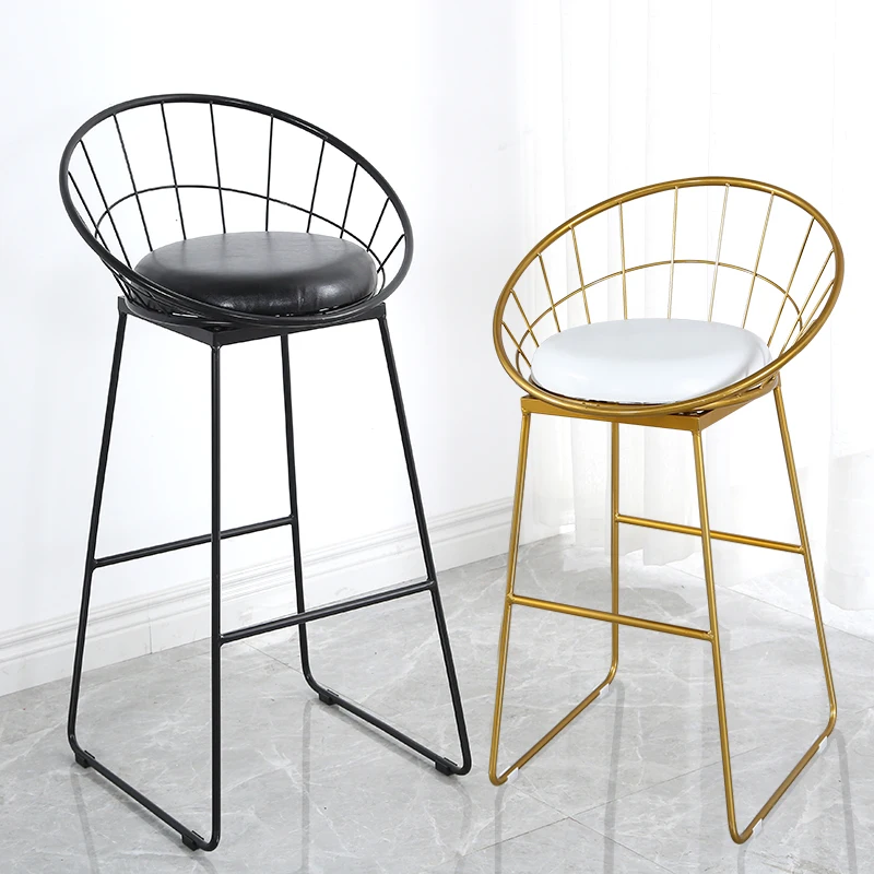 Барный стул из кованого железа высокие стулья промышленные домашние барные