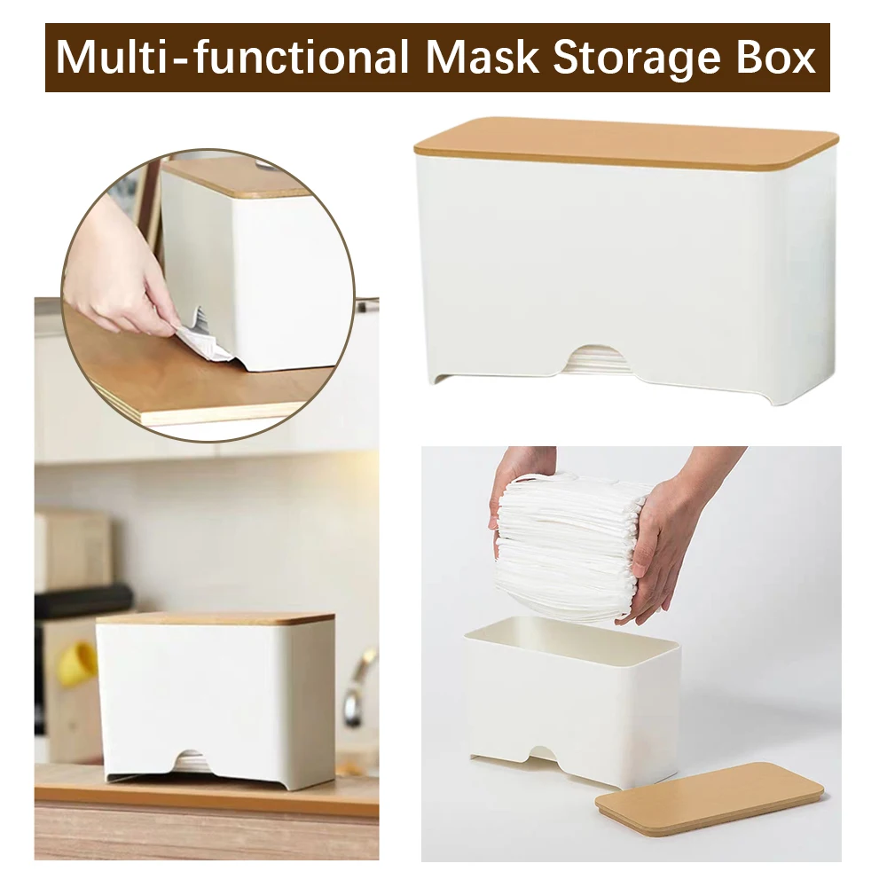 

Mask Storage Box Portable Mask Storage Case Dustproof Moisture-Proof Pollution-Proof Face Mask Storage Box