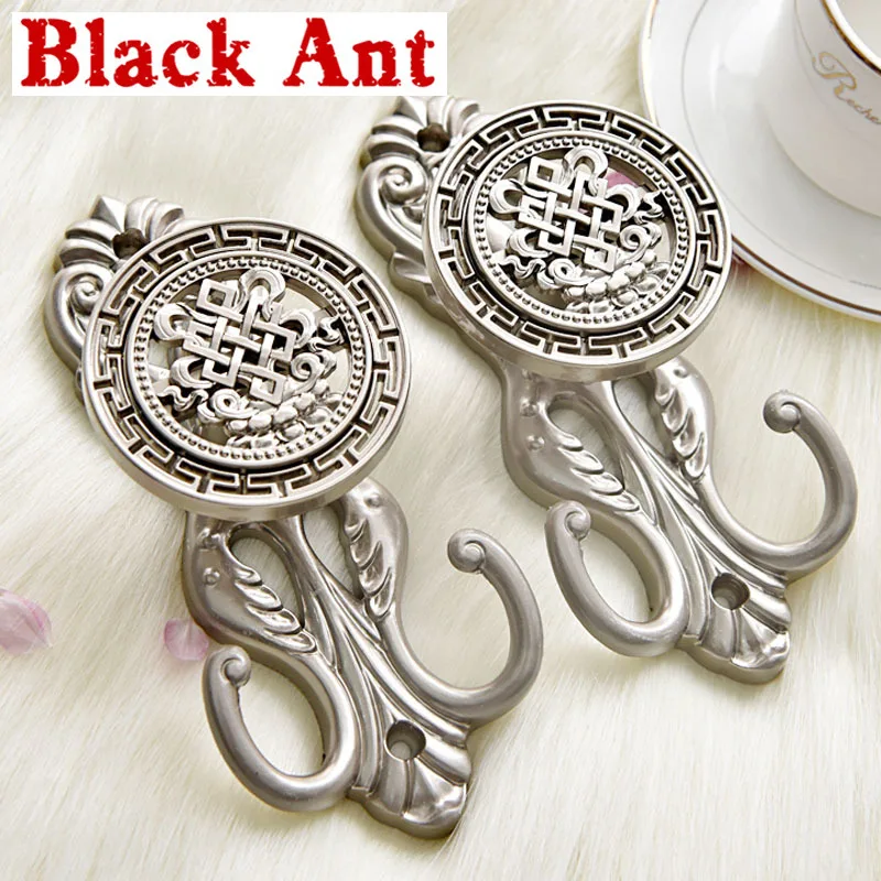 Европейские настенные крючки из сплава для штор с застежкой кисточкой держатель