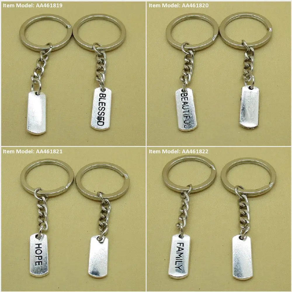 Брелок для ключей благословил тег знак красивые надеемся сумочек Цепочки Кольца