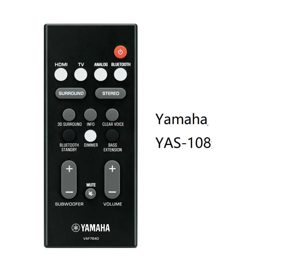 

For Yamaha YAS-108 home theater echo wall system Original Remote Control Genuine New