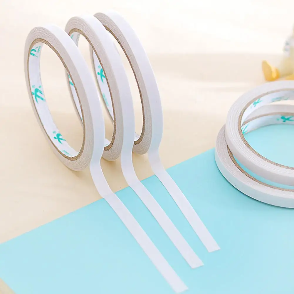

One Roll 8mm*10mm White Double Sided Adhesive Tape Adhesive School Double Supplies Tape High Office Gel Sticker Quality Sid A3N4