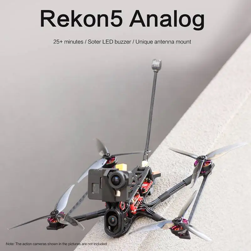 

Rekon 5 аналоговый микро дальность 5 дюймов 4S Дрон FPV гоночный Дрон w/ F722 мини контроллер полета 30A 4in1 ESC Caddx Rate2 камера