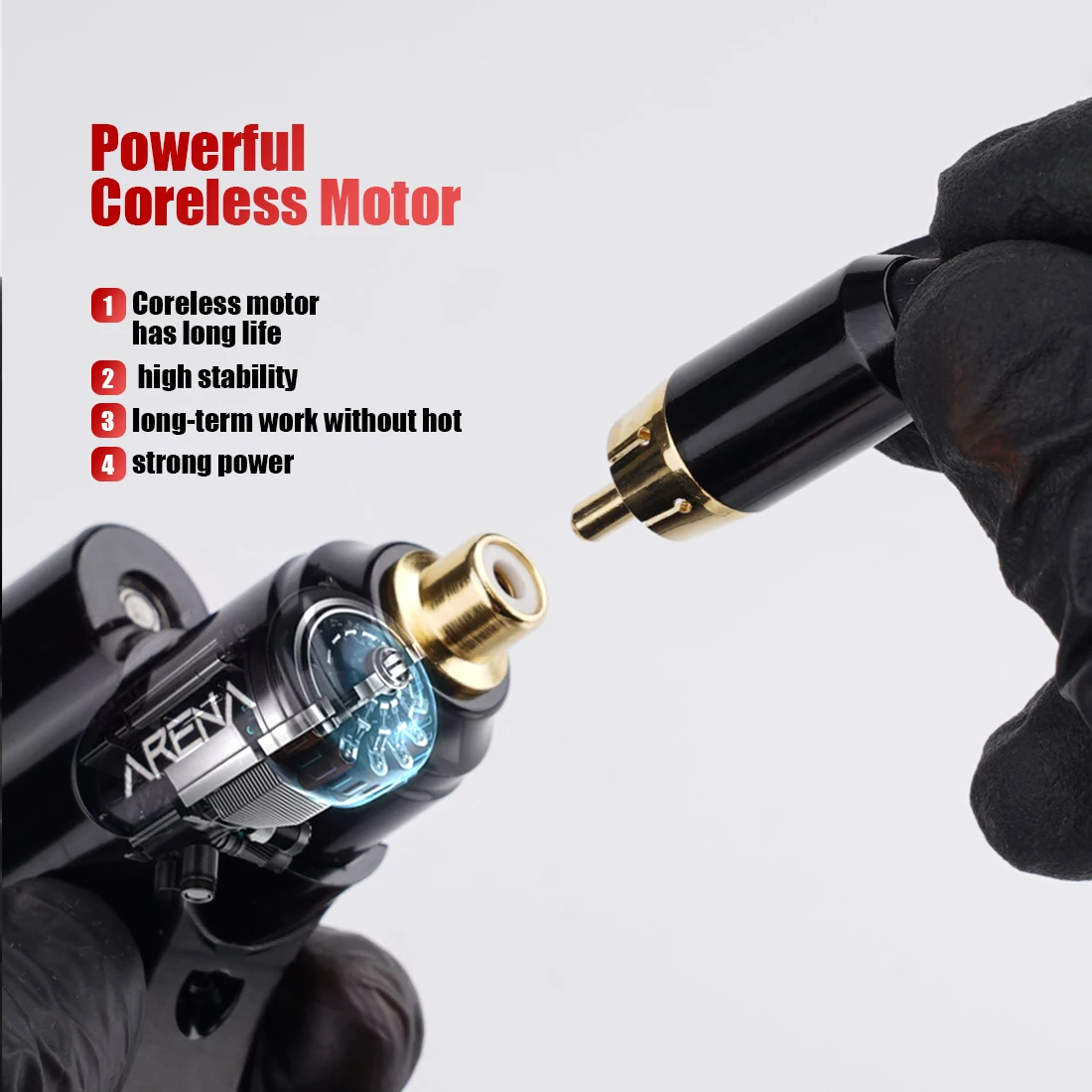 Новый дизайн цикл роторная тату машина Регулируемая мягкая и жесткая без