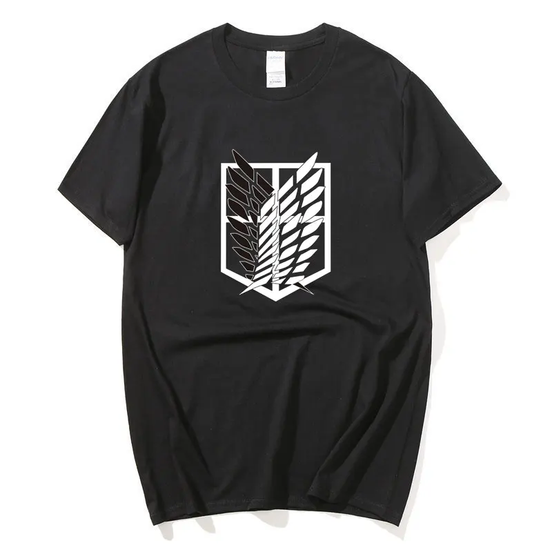 

Japanese Streetwear Attack on Titan Print t-shirts men anime t shirt Japan streetwear short sleeve harajuku tee shirt Summer