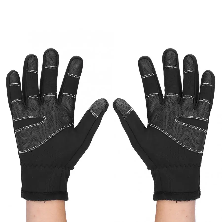 Перчатки для велоспорта 1 пара зимние теплые ветрозащитные полный палец