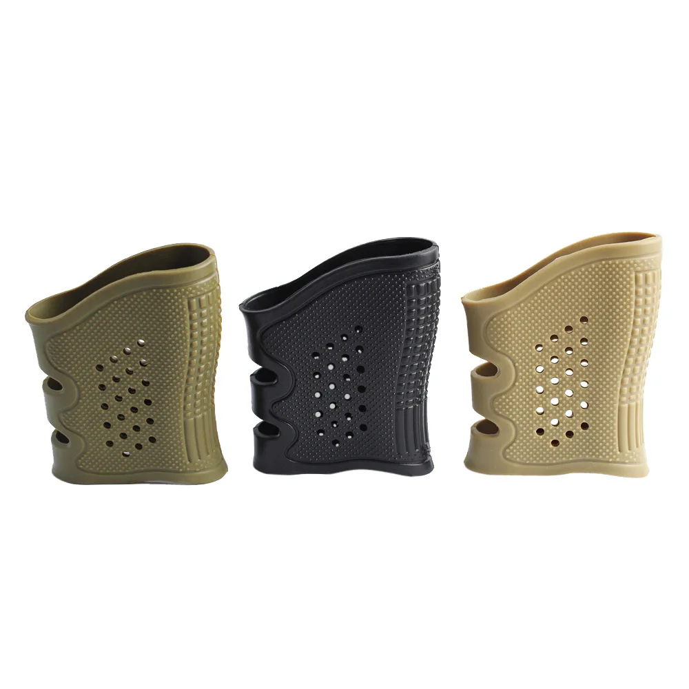 

Tactical Pistol Rubber Grip Holster Anti Slip Glove Sleeve Protect Cover Handgun Glock 17 19 20 21 22 23 Hunting Gun Accessories