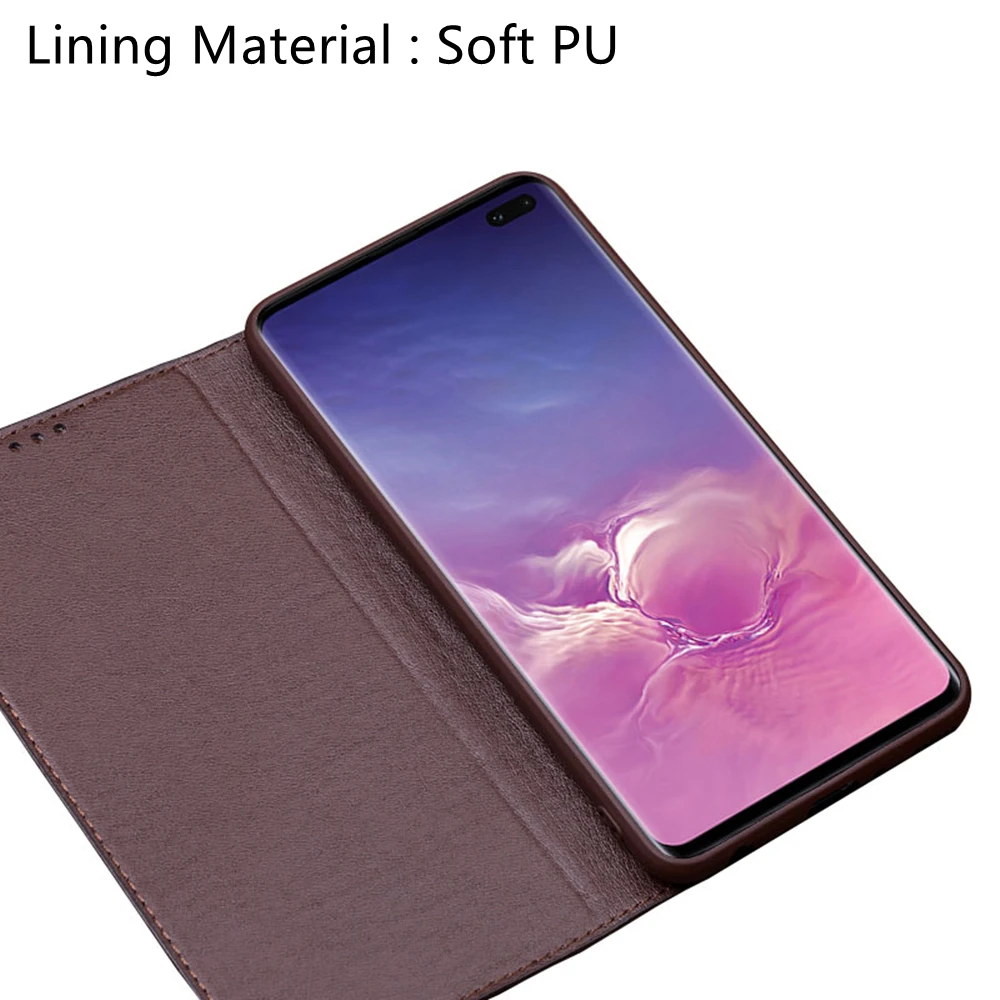 natural genuine leather magnetic close filp cover for umidigi bison x10 proumidigi bison x10 phone bag with kickstand feature free global shipping