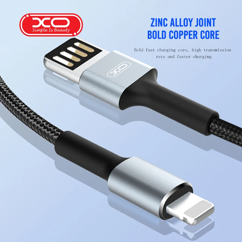 USB кабель XO для iPhone 11 двусторонний игровой Micro быстрой зарядки samsung s6 s7 edge телефона