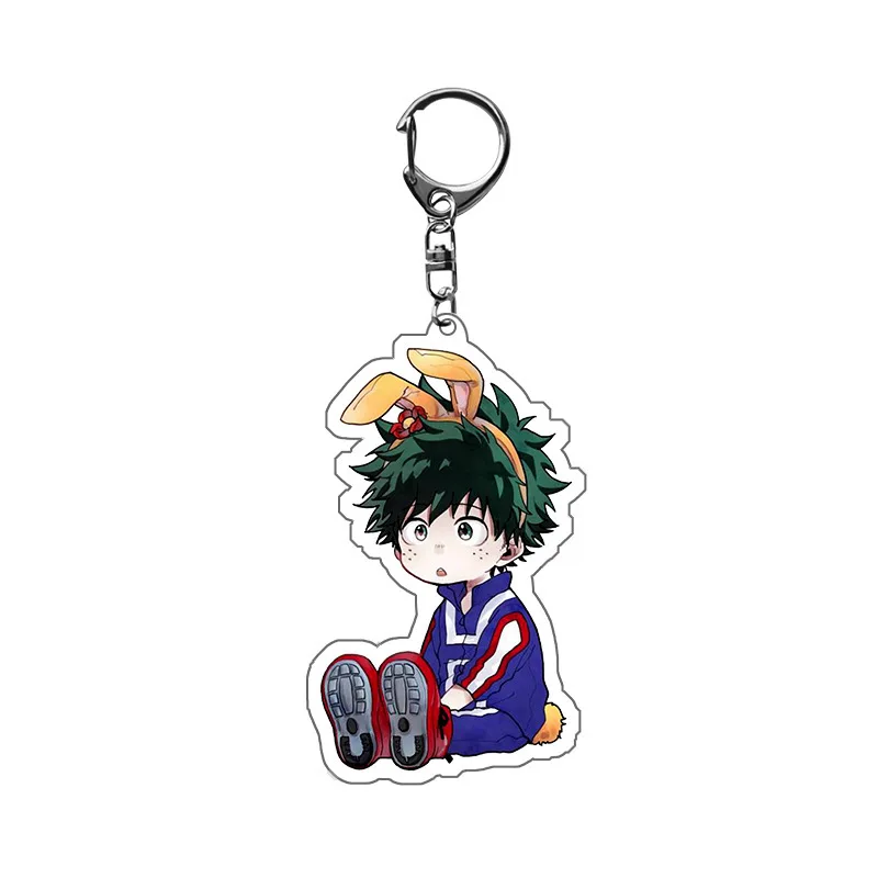 Аниме Мой герой Академия брелок Подвески Todoroki Shouto Косплей прозрачные акриловые