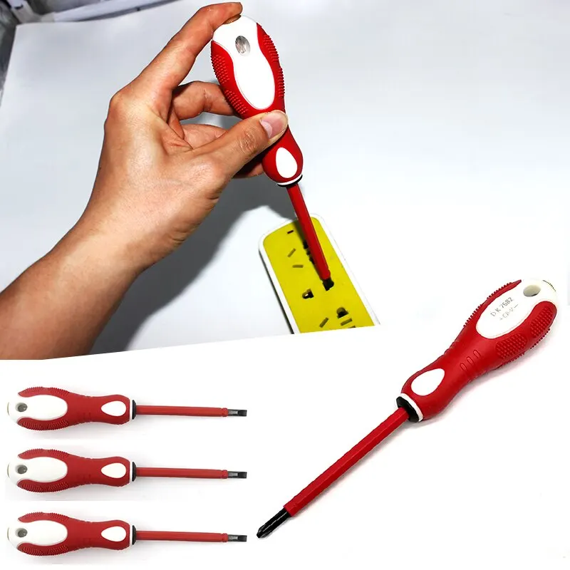 

2-In-1 Dual Head Screwdriver Electrical Tester PenWith Screwdriver Probe 50-1000V Voltage Detector Screwdriver Voltage Tester