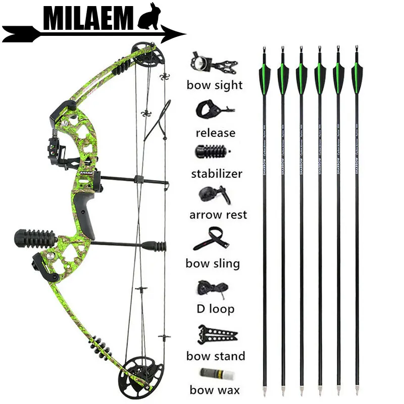 Набор для стрельбы из лука и стрел 30-60 фунтов лук рыбалки охоты взрослых спорта на