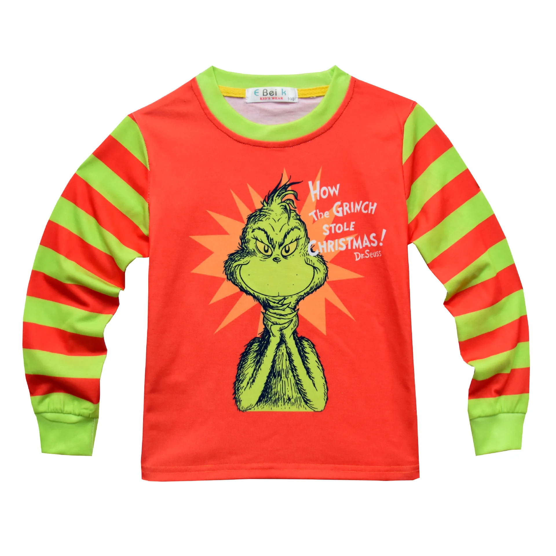 Милый Рождественский пижамный комплект из двух предметов с героями мультфильмов