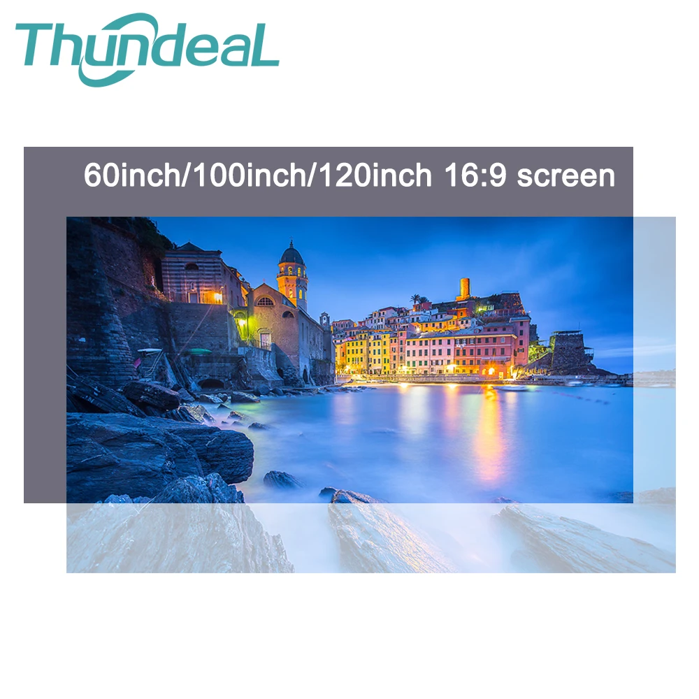 Светоотражающий экран Thundeal для проектора 100 дюйма 16:9|Проекционные экраны| |