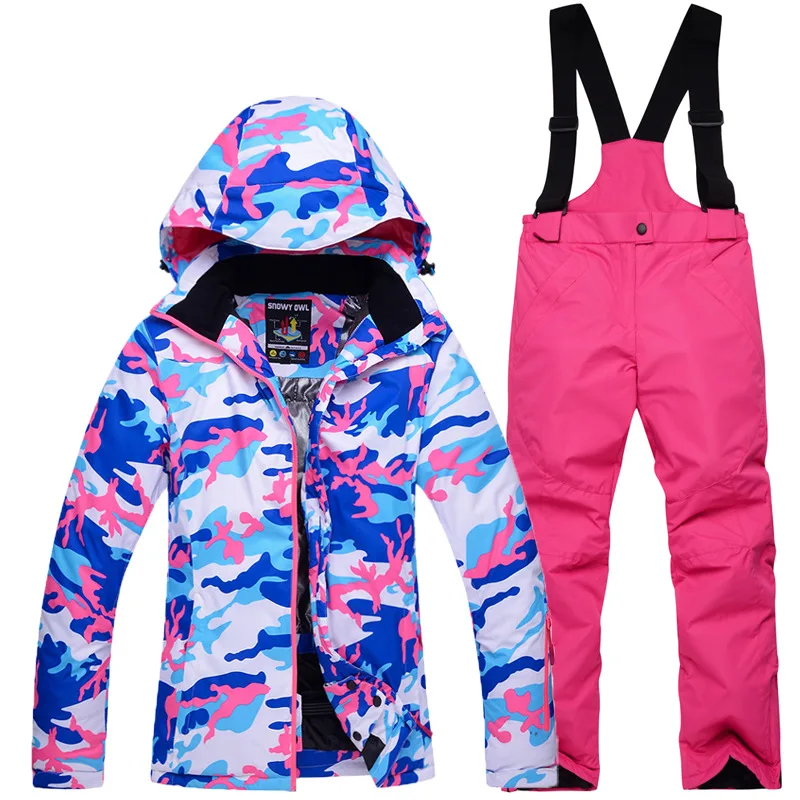 

Kids Girls Winter Ski Suit Windproof Waterproof Children Skiing Jackets And Pants Set For Girl 6 8 10 12 14 Snowboarding Coat