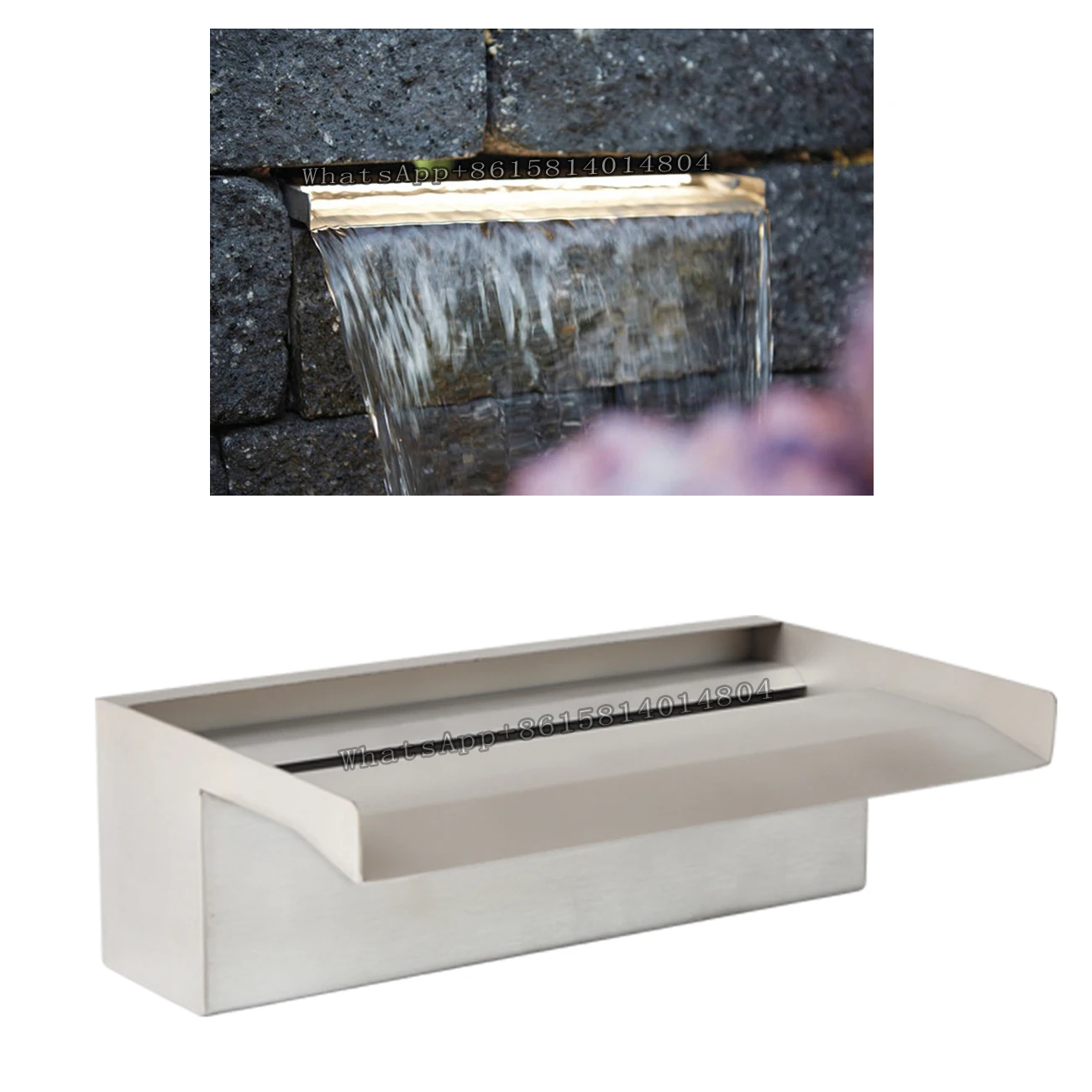 

Garden garden waterfall view,water curtain wall,stainless steel waterfall water view fountain,water drop nozzle