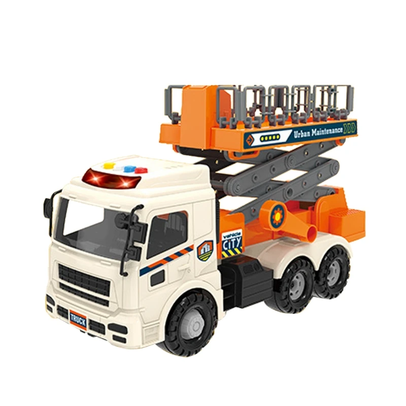 

Urban Fleet Of Large Toy Car Simulation Garbage Truck Maintenance Truck Sprinkler Children Inertial Engineering Vehicle and L4MC