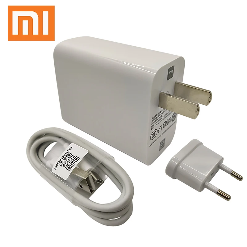 Xiaomi mi 9 зарядное устройство QC 4,0 27 Вт USB быстрый адаптер type-C кабель для mi 9 pro 9T 8 Lite CC9 6 Max 3 mi x 3 2s Red mi note 8 7 k20 Pro
