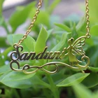 Индивидуальный именной браслет с сердцем и звездами из нержавеющей стали для женщин, Модный женский браслет с подвесками, ювелирные изделия для женщин