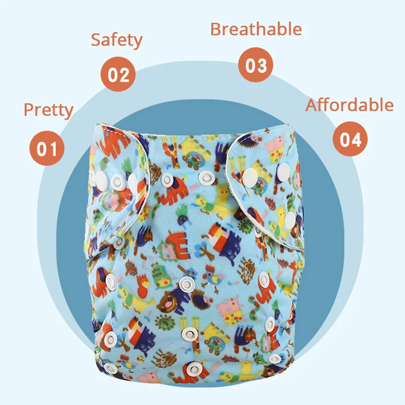 2020 детские подгузники стираемые тканевые Регулируемые Многоразовые из ткани