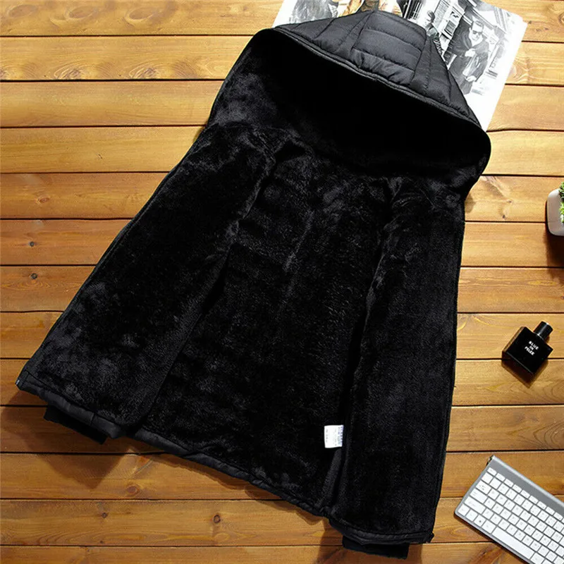 Новинка 2020 парка пальто Теплая мужская стеганая куртка пуховик на молнии верхняя