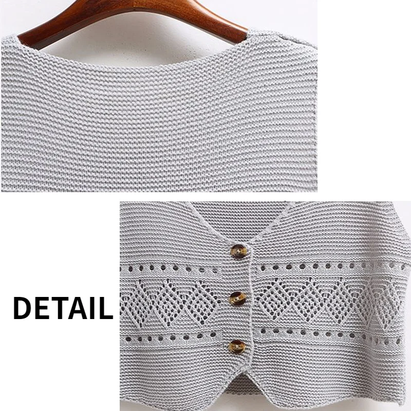 

Sweater Vest Women Summer 2021 Lady Clothing College All-match Solid V-Neck Sleeveless Single Breasted Stylish Vintage Knitting