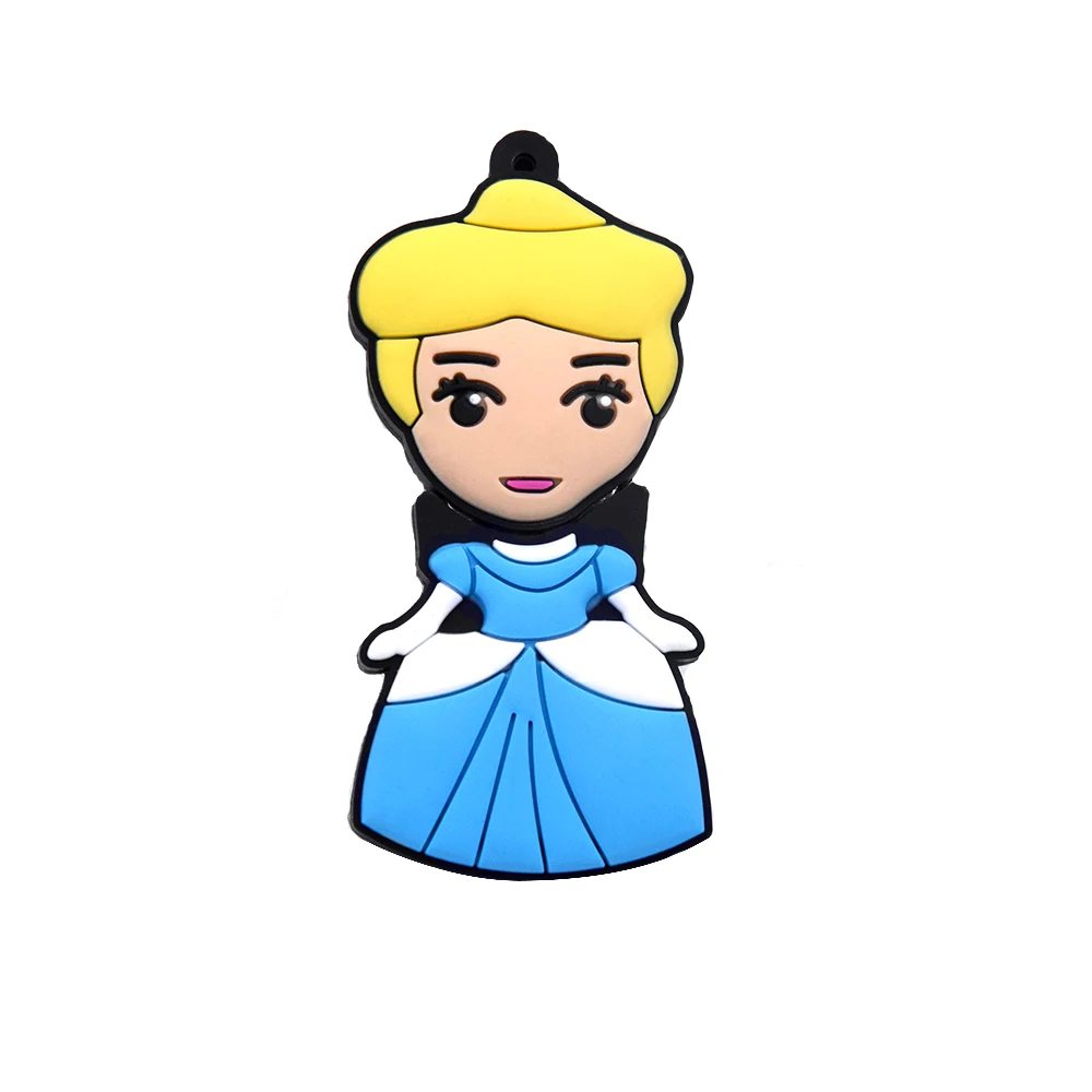 Cute princess cartoon USB flash drive 32GB 64GB U disk thumb memory stick pen usb women gifts | Компьютеры и офис