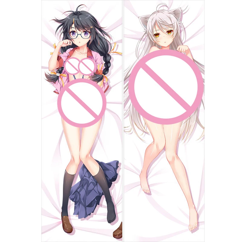 Bakemonogatari аниме персонажи araragi karen tsukihi наволочка для подушки oshino shinobu &amp sengoku nadeko
