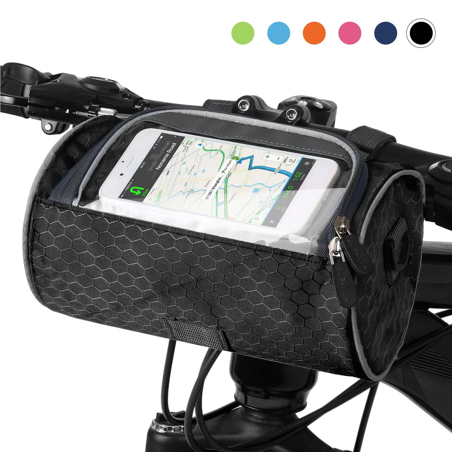 

Outdoor Bicycle Handlebar Bag MTB Bike Touchscreen Mobile Phone Head Bag Large Capacity Waterproof Cycling Front Frame Pannier