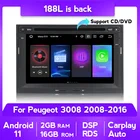 MEKEDE 7-дюймовый Android 11 Автомобильный GPS радио плеер мультимедийный Peugeot 3008 2008-2016 беспроводной carplay + Android Авто DSP RDS WIFI