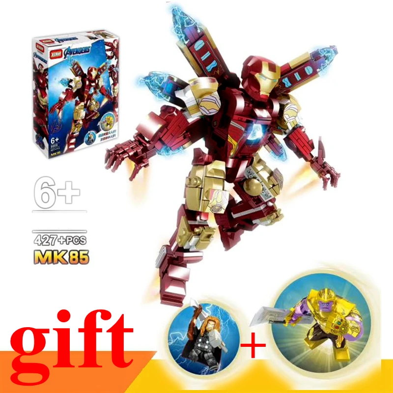 Совместим с marvles Super Heroes 76031, Мстители, строительные блоки, фигурки Альтрона, железный человек, Халк, Бастер, кирпичи, игрушки