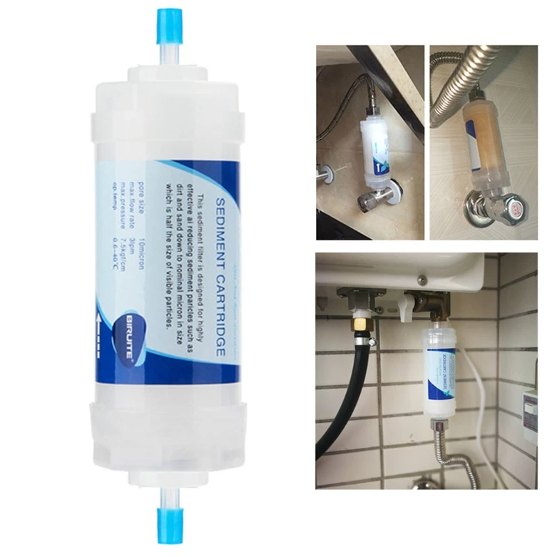 

Home Water Filter Sediment Filter Cartridge Replacement Maximum Flow 30 lpm Operating Temp 33.08º F to 104ºF