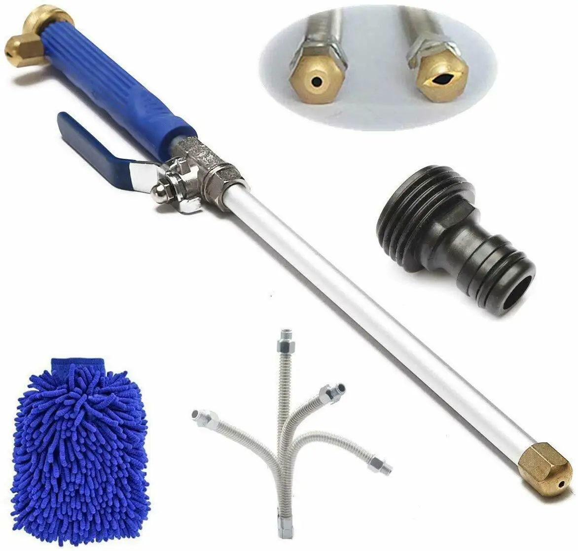 Car Washing Window Cleaning Tool 2-IN-1 High Pressure Power Washer Garden Water Guns | Дом и сад