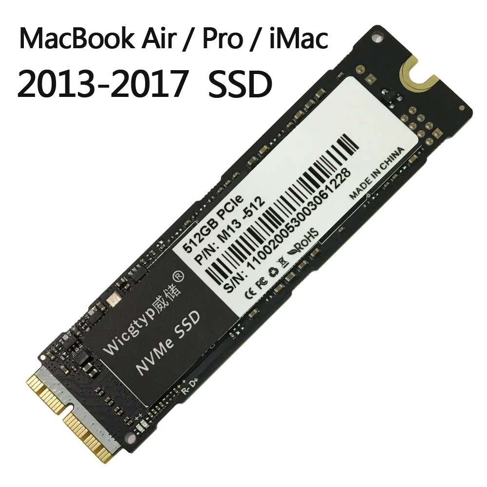 SSD-накопитель 512 ГБ 2013-2017 для MacBook Pro Retina A1502 A1398 Macbook Air A1465 A1466 | Компьютеры и офис