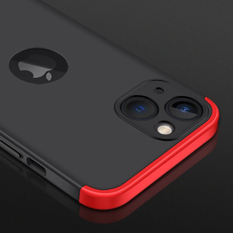 Оригинальный чехол GKK для iPhone 13 Pro Max Mini 3 в 1 с полной защитой и отверстием логотипа