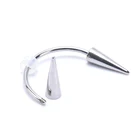 Ювелирное изделие для пирсинга, изделие из нержавеющей стали с улыбкой, губами, тигром, зубами, ногтями, вампиром, забавное украшение для косплея, зубов, 1 шт.