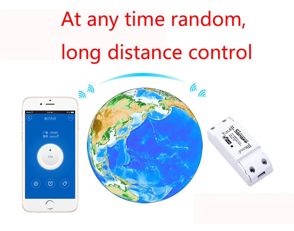Интеллектуальный выключатель света Sonoff умный дом Wi Fi Беспроводной модуль